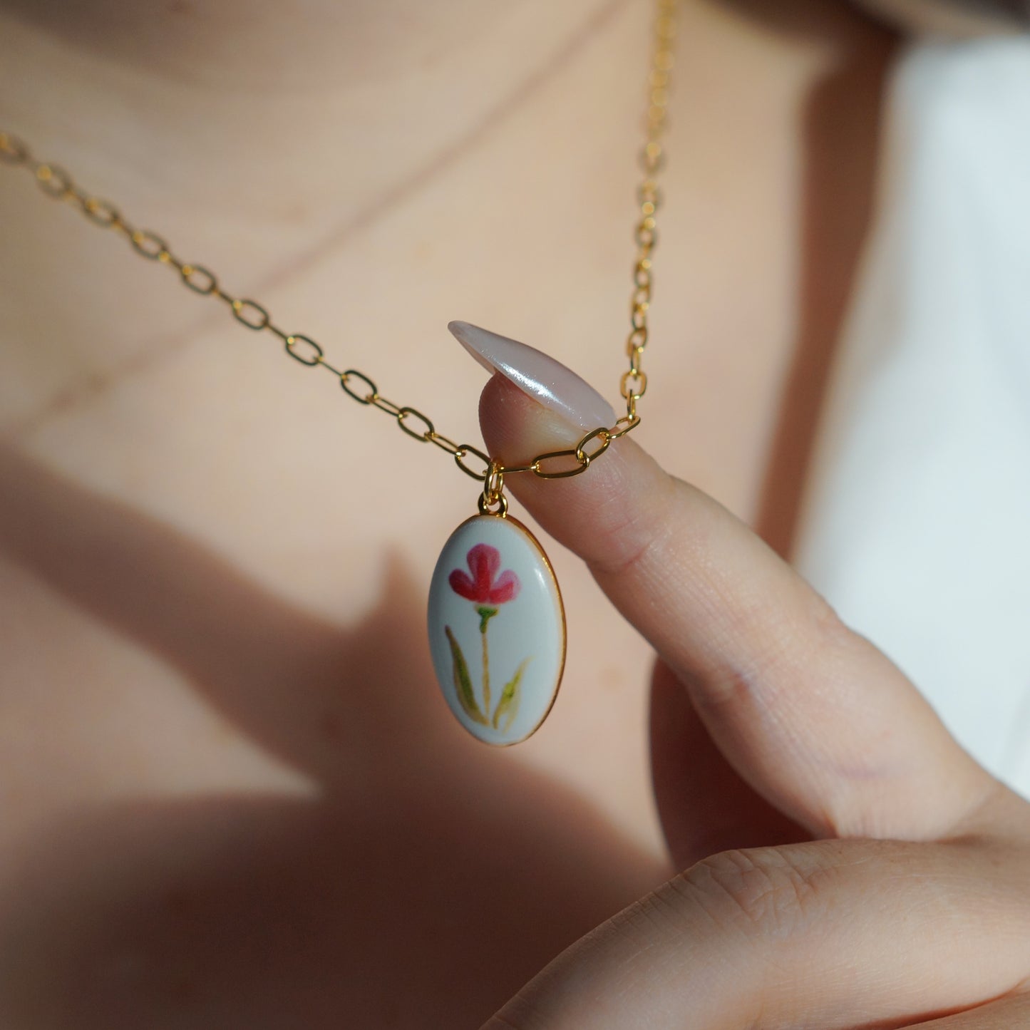 Collier - Coquelicot