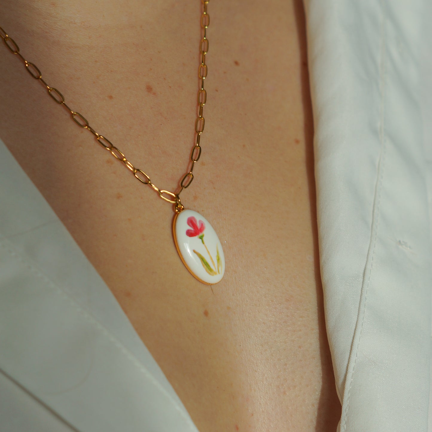 Collier - Coquelicot