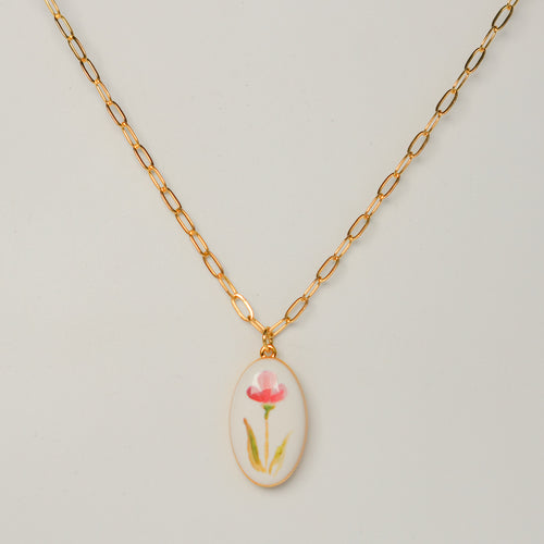 Collier - Coquelicot